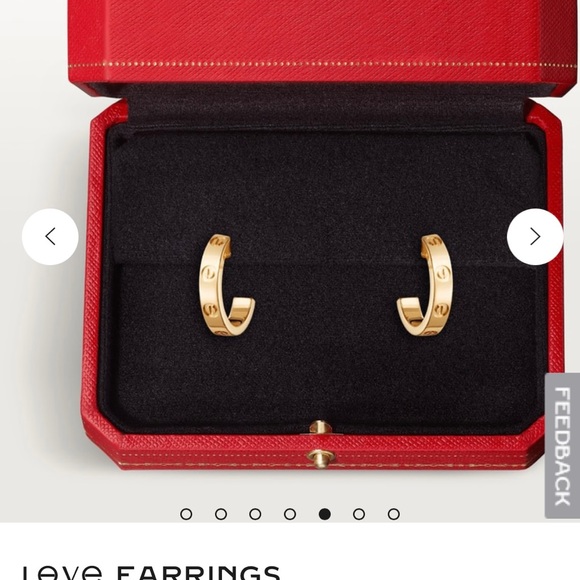 （Sold) Cartier LOVE EARRINGS yellow gold - Picture 6 of 6